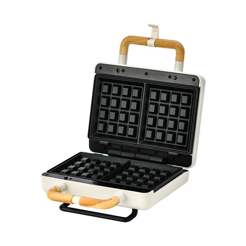 Déantóir Waffle 2-Slice BJX-S003C 800W le plátaí seasta