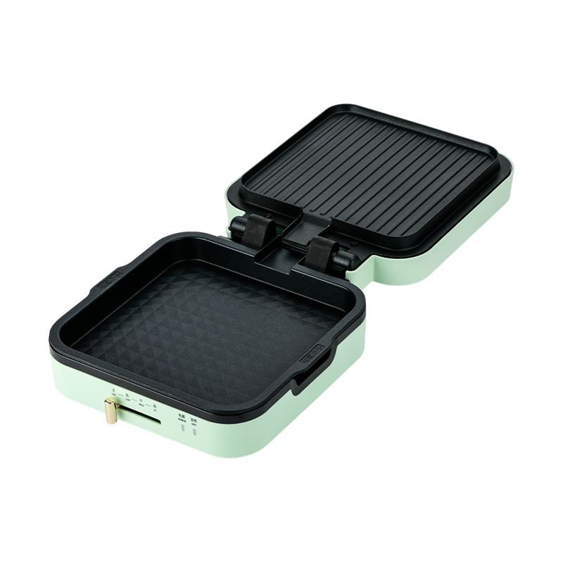 Déantóir Grill BJX-S018 24x24cm le Rialú Teochta & Plátaí Inbhainte