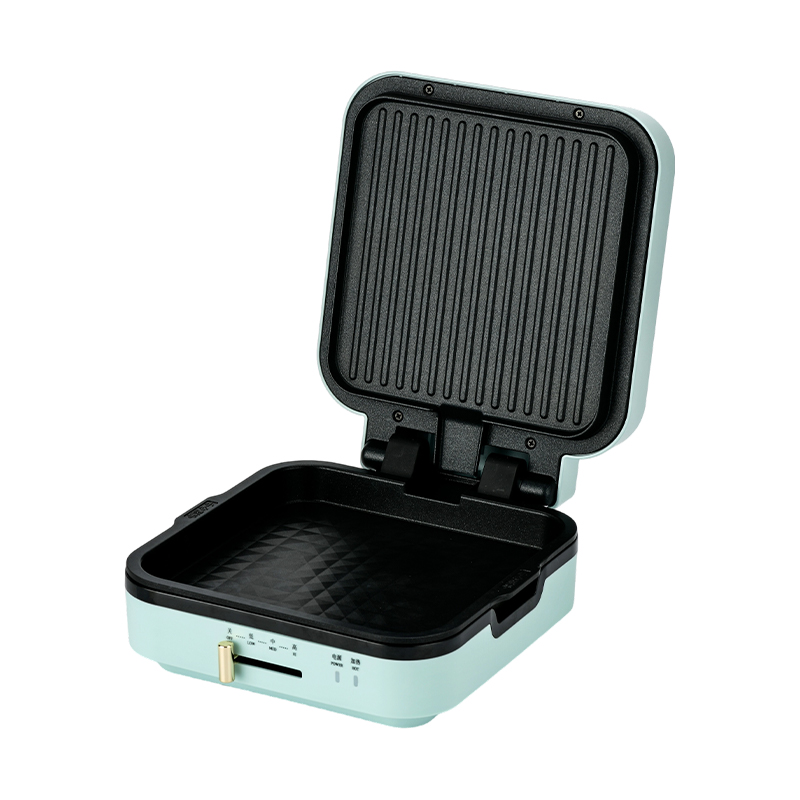 Déantóir Grill BJX-S018 24x24cm le Rialú Teochta & Plátaí Inbhainte