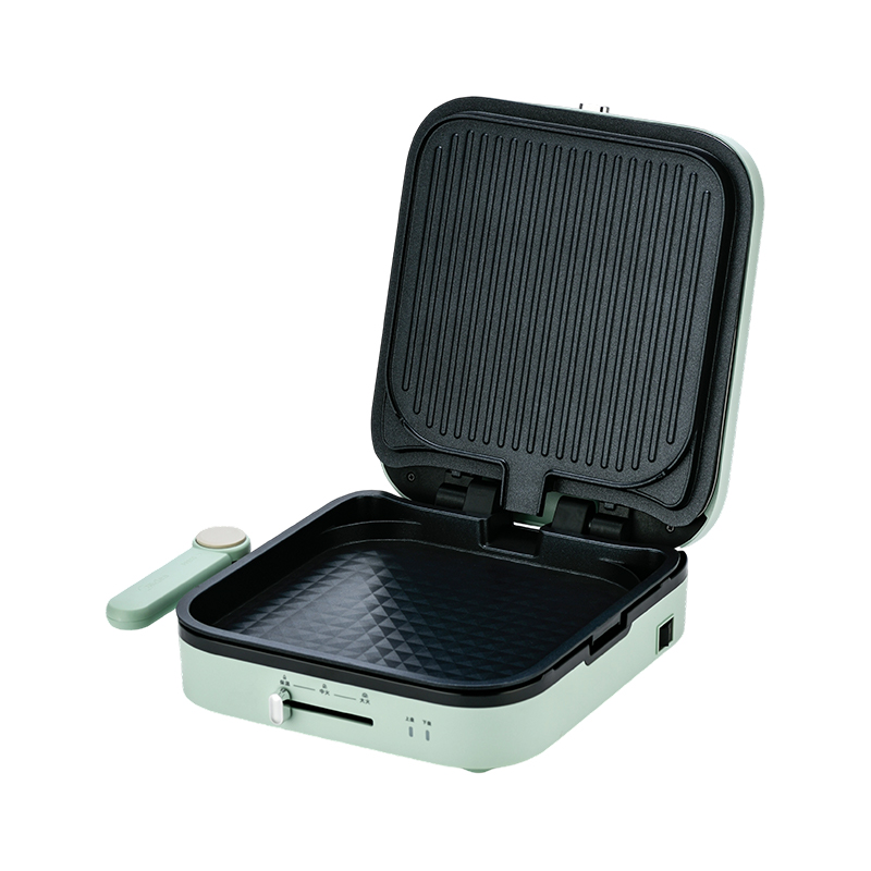 BJX-S022 28x28cm 180° Oscailt agus Deiridh Rialú Teochta Pláta Inbhainte Grill Mór