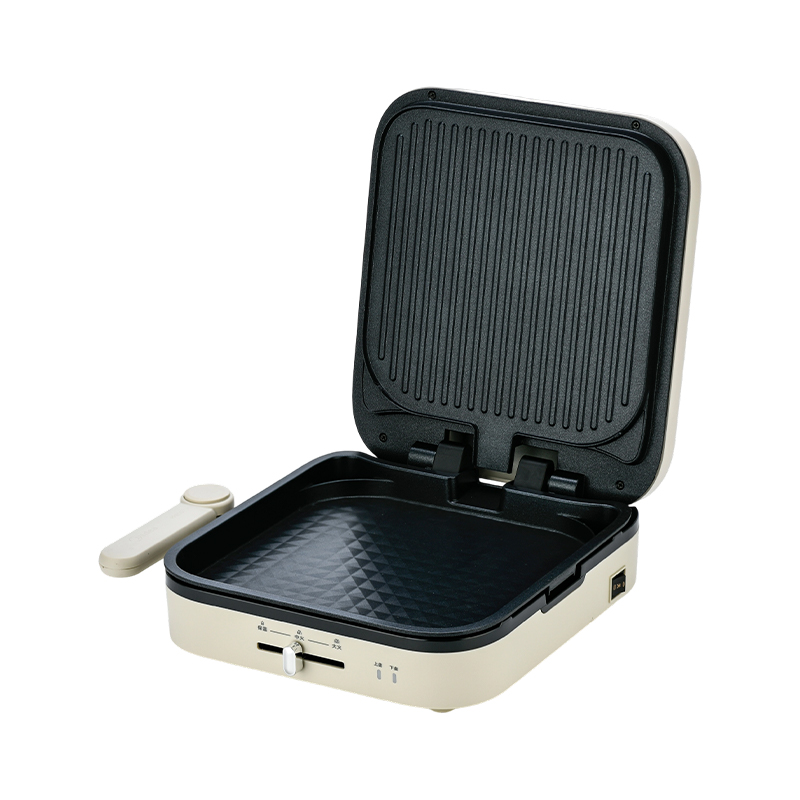 BJX-S023 28x28cm Pláta Mór le Panini Rialaithe Teochta & Déantóir Grill