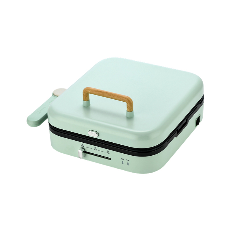BJX-S022 28x28cm 180° Oscailt agus Deiridh Rialú Teochta Pláta Inbhainte Grill Mór